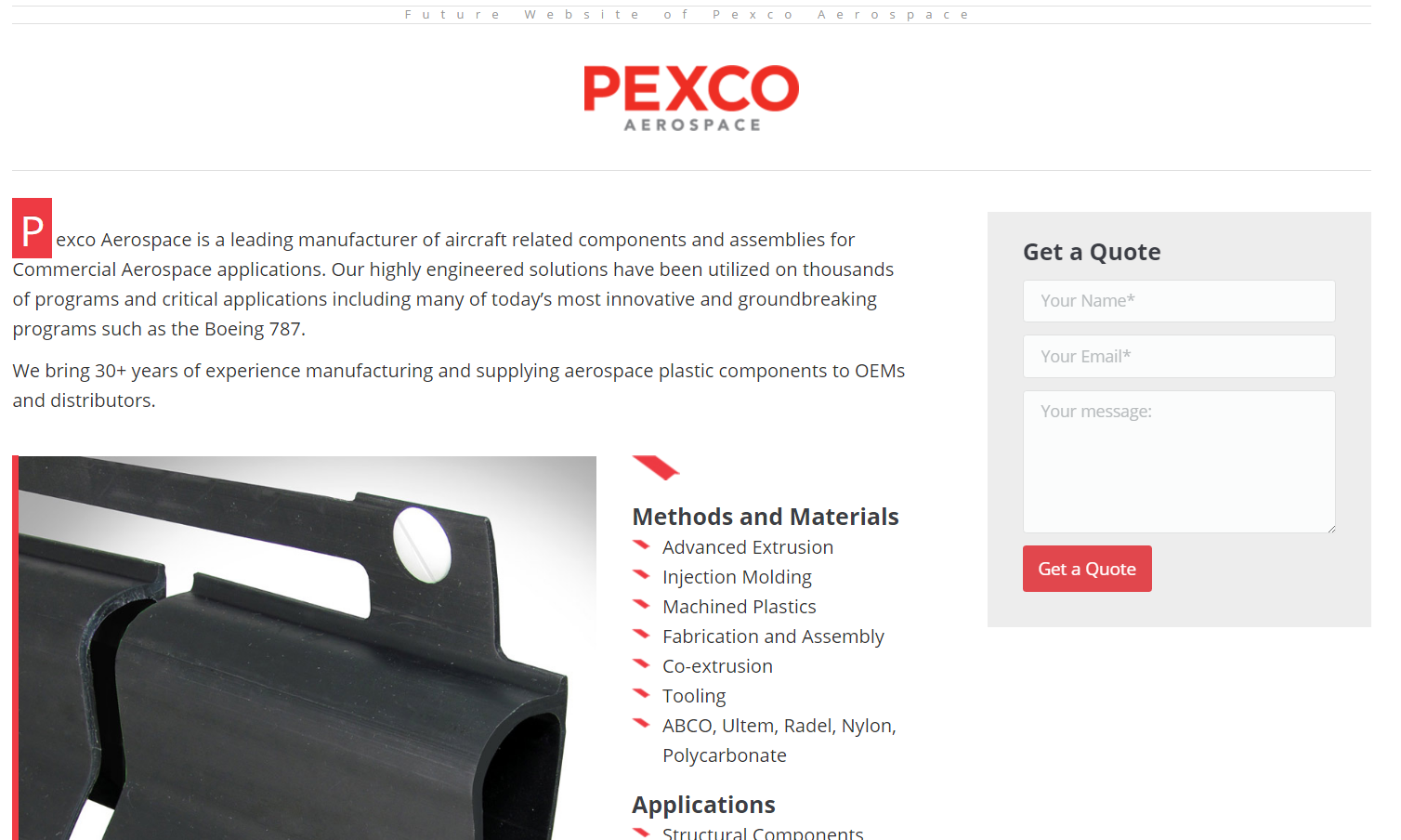 Pexco Aerospace Website
