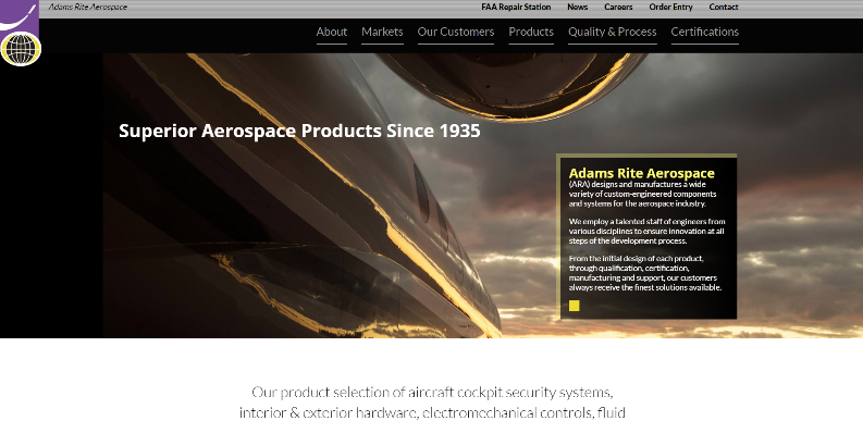 Adam Rite Aerospace Website